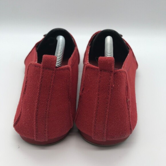 Mad Paw Red Canvas Women's size 10M Slip On Flats Lightweight Comfort Shoes - Picture 4 of 10
